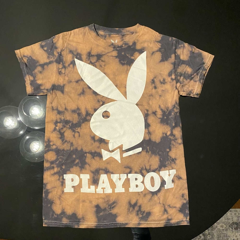 Playboy small t-shirt tie dye new without tags NWOT